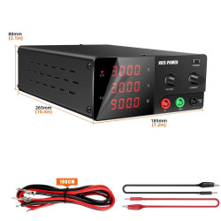 1200W Adjustable DC Power Supply 0-120V 0-10A with port RS232